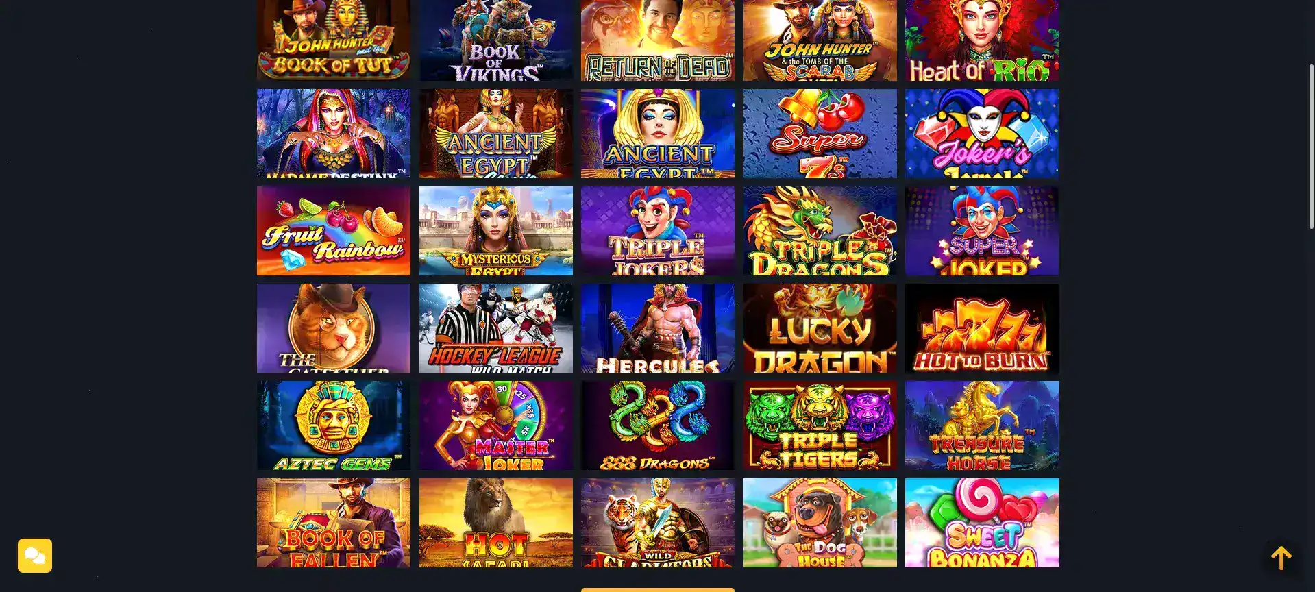 Интерфейс зеркала казино Ауф на смартфоне